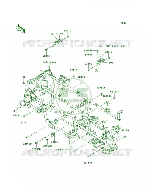 Engine Mount Kawasaki QUAD 750 2012 Brute Force 750 4x4i  KVF750LCF