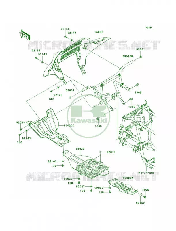 Guards Kawasaki QUAD 750 2012 Brute Force 750 4x4i  KVF750LCF
