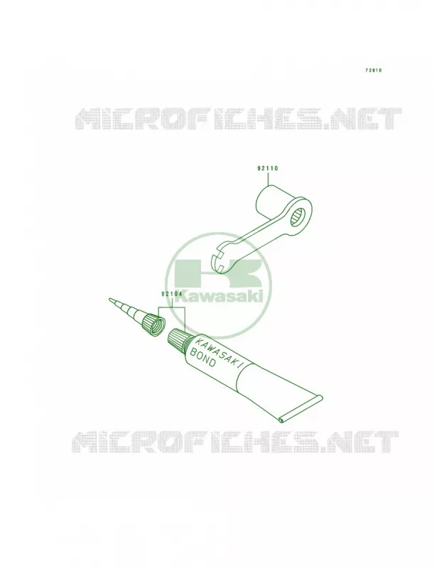 Tool Kawasaki MOTOS 200 1990 KDX200  KDX200-E2