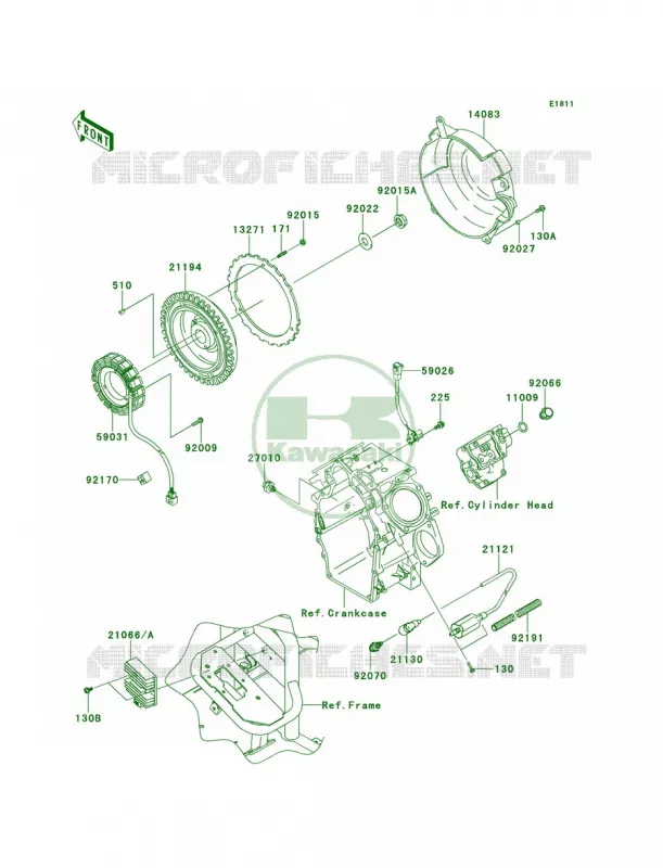 GeneratorIgnition Coil Kawasaki MULE 620 2012 Mule 4010 Trans4x4  KAF620RCFA