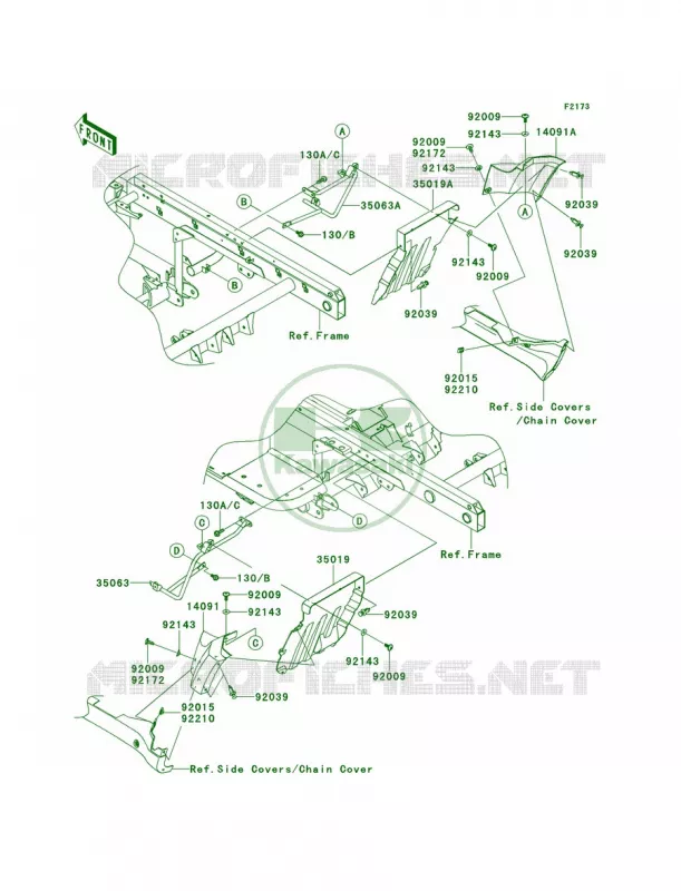 Flap Kawasaki MULE 950 2012 Mule 4010 Trans4x4 Diesel  KAF950GCF