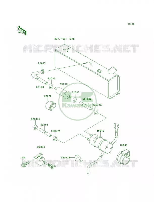 Fuel Pump Kawasaki MULE 620 2007 MULE 2500  KAF620-C2