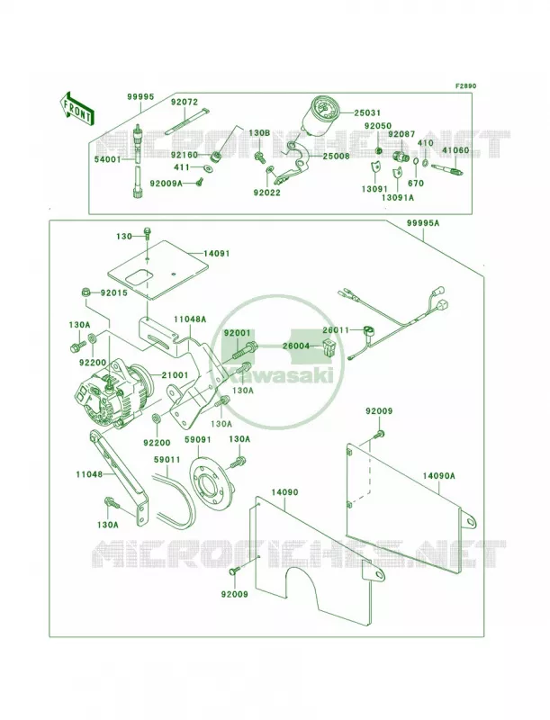 Optional Parts Kawasaki MULE 620 2007 MULE 3020 TURF  KAF620-F3