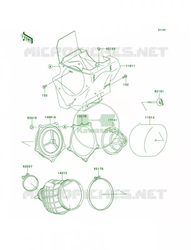 Air Cleaner Kawasaki MOTOS 100 2012 KX100  KX100DCF
