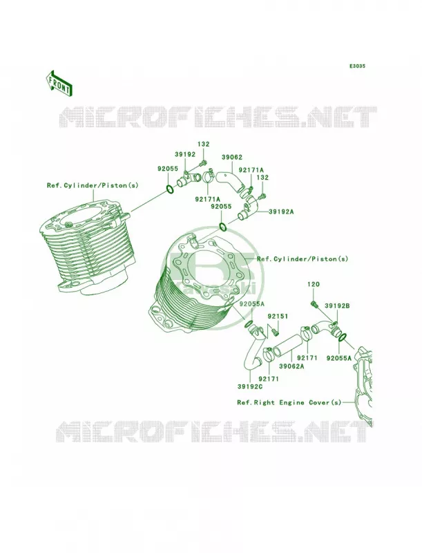 Cooling Kawasaki MOTOS 2000 2009 Vulcan 2000  VN2000G9F
