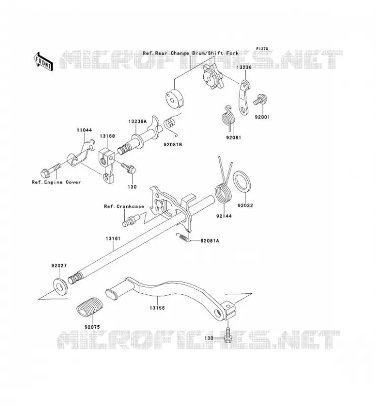 SHIFT Kawasaki QUAD 300 1999 KEF300  KEF300-A5