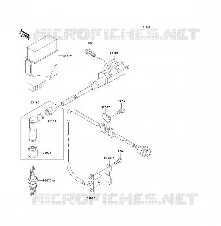 IGNITION SYSTEM Kawasaki QUAD 300 2000 KVF300  KVF300-B2