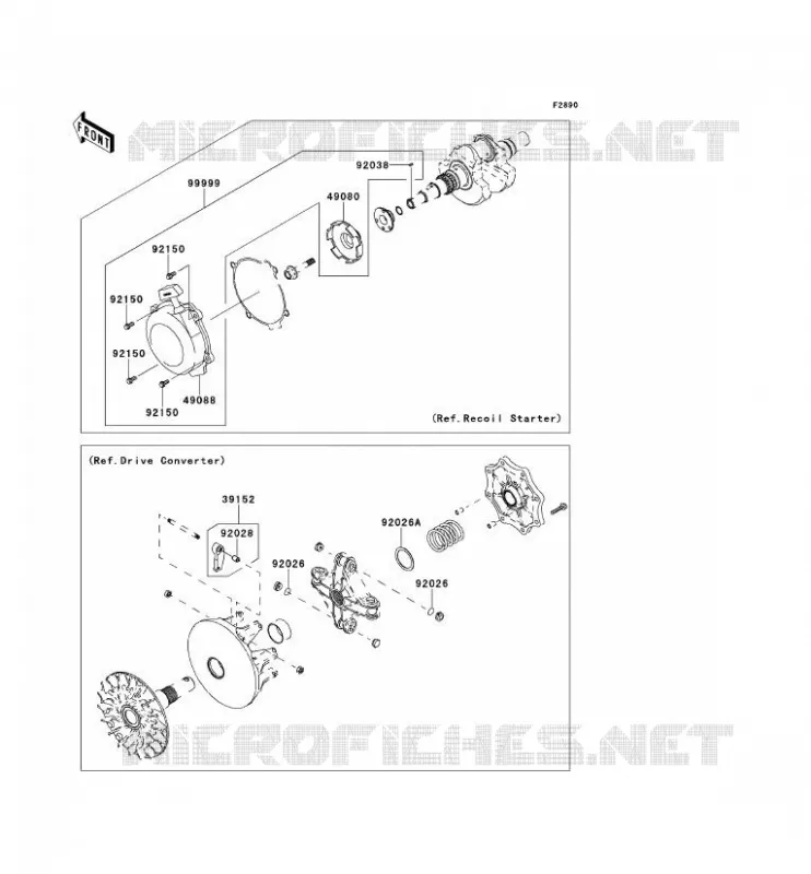 OPTION PARTS Kawasaki QUAD 650 2012 KVF650 4X4I  KVF650FCF