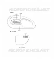 STICKER(BLEU/OR) for Kawasaki W650