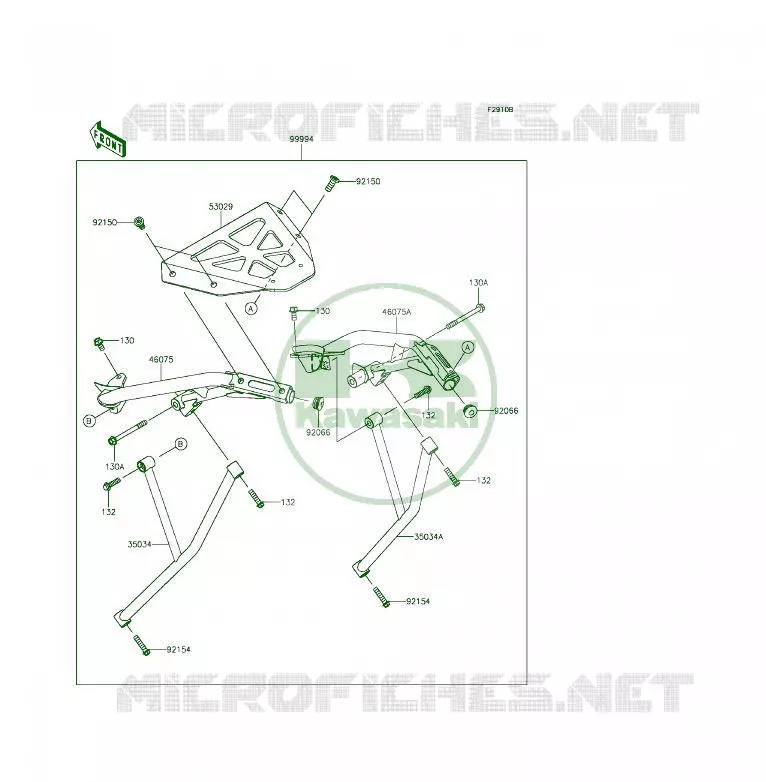 ACCESSORY (SUPPORT TOP CASE) Kawasaki MOTOS 650 2014 ER-6F  EX650EEF