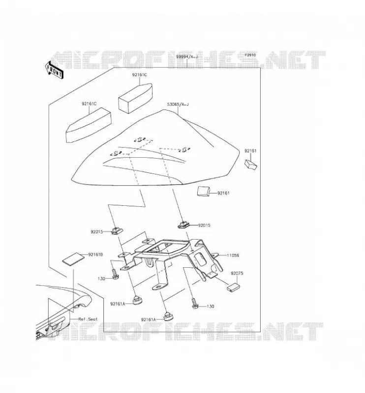 ACCESSORY (COUVRE SELLE) Kawasaki MOTOS 650 2014 ER-6F ABS  EX650FEF