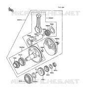 CRANKSHAFT for Kawasaki KLR500