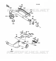 EXHAUST for Kawasaki KLR500
