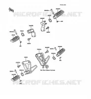 FOOTREST for Kawasaki KLR500