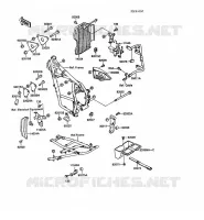 FRAME PARTS (COUVERTURE) for Kawasaki KLR500