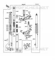 FRONT FORK for Kawasaki KLR500