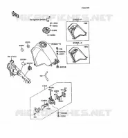 FUEL TANK for Kawasaki KLR500