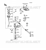REAR MASTER CYLINDER for Kawasaki KLR500