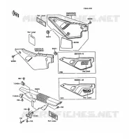 SIDE COVERS   CHAIN COVER(1/2) for Kawasaki KLR500
