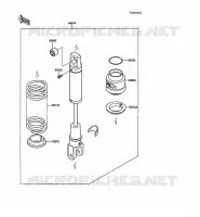 SUSPENSION   SHOCK ABSORBER for Kawasaki KLR500