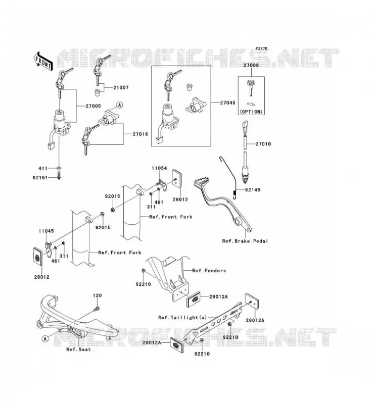 SWITCH Kawasaki MOTOS 650 2012 KLR650  KL650ECF