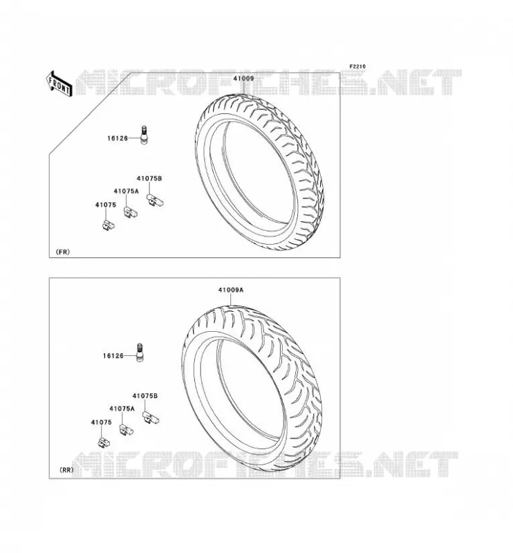 TIRES Kawasaki MOTOS 650 2008 VERSYS 650  KLE650A8F