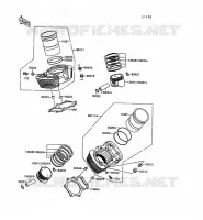 CYLINDER   PISTON  for Kawasaki VN1500