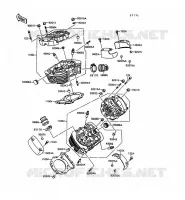 CYLINDER HEAD for Kawasaki VN1500