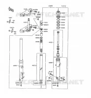 FRONT FORK for Kawasaki VN1500