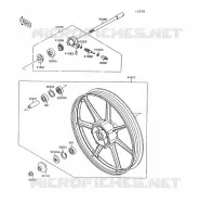 FRONT WHEEL for Kawasaki VN1500