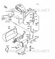 FUEL EVAPORATION SYSTEM for Kawasaki VN1500
