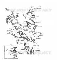 FUEL TANK for Kawasaki VN1500