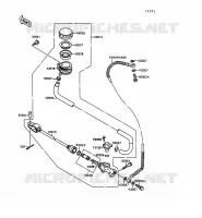 REAR MASTER CYLINDER for Kawasaki VN1500