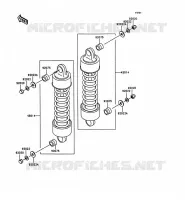 SUSPENSION   SHOCK ABSORBER for Kawasaki VN1500
