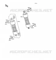 SUSPENSION   SHOCK ABSORBER for Kawasaki VN-15SE