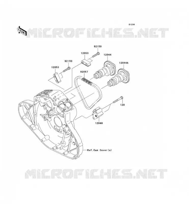 CAMSHAFT - TENSIONER Kawasaki MOTOS 2000 2005 VN2000  VN2000-A2