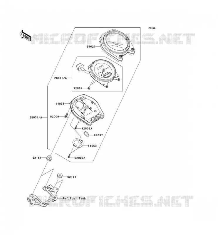 METERS Kawasaki MOTOS 2000 2005 VN2000  VN2000-A2H