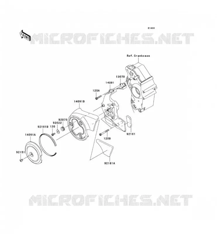 CHAIN COVER Kawasaki MOTOS 2000 2006 VN2000  VN2000A6F