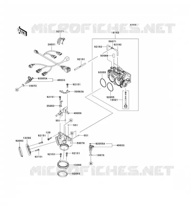 CARBURETOR Kawasaki MOTOS 2000 2007 VN2000 CLASSIC  VN2000E7F