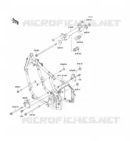 FRAME PARTS (COUVERTURE) for Kawasaki VN800