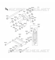 SUSPENSION   SHOCK ABSORBER for Kawasaki VN800