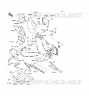 FRAME PARTS (COUVERTURE) for Kawasaki VN800 CLASSIC