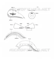 DECALS(SILVER) for Kawasaki VN800 CLASSIC