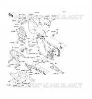 FRAME PARTS (COUVERTURE) for Kawasaki VN800 CLASSIC