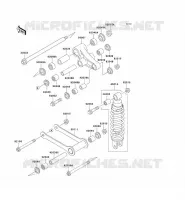 SUSPENSION   SHOCK ABSORBER for Kawasaki VN800 CLASSIC
