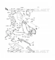 FRAME PARTS (COUVERTURE) for Kawasaki VN800 CLASSIC