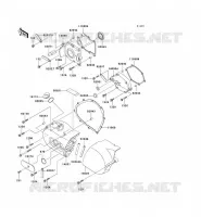 LEFT ENGINE COVER for Kawasaki VN800 CLASSIC
