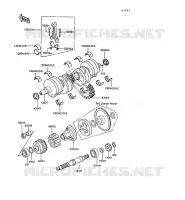 CRANKSHAFT for Kawasaki GPZ550