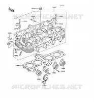 CYLINDER HEAD for Kawasaki GPZ550