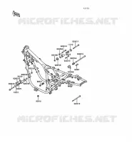 FRAME PARTS (COUVERTURE) for Kawasaki GPZ550
